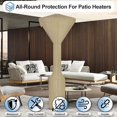 thumbnail image 4 of Housses Imperméables pour Chauffage de Patio Extérieur avec Fermeture Éclair et Sac de Rangement, Housse de Chauffage Robuste au Propane Antipoussière, Résistante aux UV et Coupe-Vent pour Chauffage sur Pied, 2 Paquets-95hx34dx19b Pouces Camel, 4 of 7