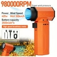 thumbnail image 2 of XZXY 980,000 RPM Cordless Air Duster – 420W High-Speed Turbo Jet Fan with Stepless Speed, USB Rechargeable, Ergonomic Handheld Blower for Car, Computer, Keyboard, Snow & Leaves, 2 of 17