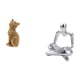 thumbnail image 5 of Figura De Resina De Gato Pensador Abstracto, Escultura Creativa De Animal, Adorno Decorativo Coleccionable Para Sala De Estar, Dormitorio, Entrada, Estantería, 5 of 8