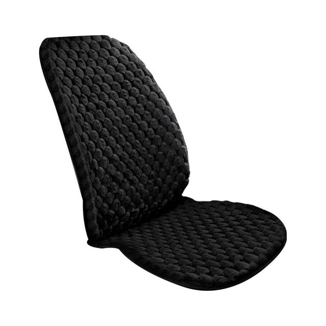 Funda de cojín para asiento de coche, cómoda, accesorios para el interior del coche, asientos delanteros Negro