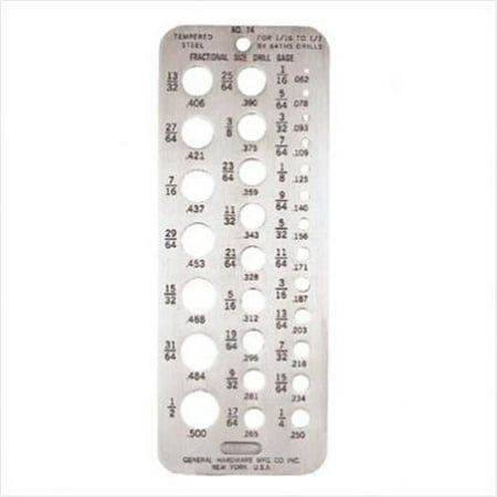 UPC: 0038728220127 | General Tools 318-15 22012 Drill Gauge 1 To60