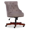 thumbnail image 1 of Linon Sinclair Wood Upholstered Office Chair in Dolphin Gray, 1 of 8