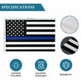 thumbnail image 6 of Blue American Flag Placemats Set of 12, Black White Striped US Flag Stars Placemats for Dining Table, Place Mats for Kitchen Tabletop, Waterproof Wipeable Dining Table Mats Set, 6 of 9