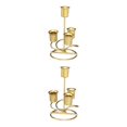 thumbnail image 4 of Thinsony Candlestick Holders Candle Stand Candelabra for Wedding Dinner Home Golden 2Set, 4 of 6