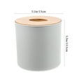 thumbnail image 2 of Niceauty Modern Tissue Box Cover for Home Use Simple and Stylish Decorative Holder Grey Color PP Material 7.8 Inches Diameter, 2 of 4