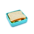 thumbnail image 4 of Melii Silicone Sandwich Food Storage Container, Reusable Leak-Resistant Lunch Container, Blue, 4 of 9