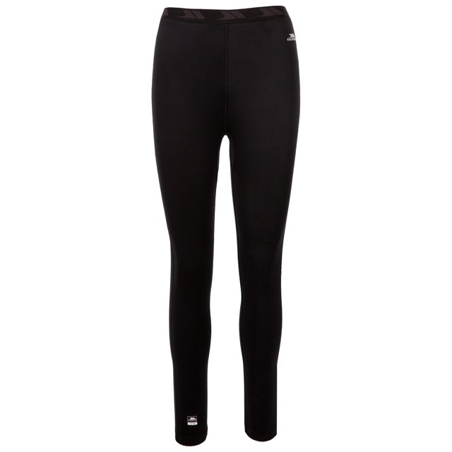 Trespass - Pantalones de Capa Base Flores para Mujer (Negro)