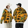 thumbnail image 6 of Kll Sunflowers Print Men'S Women’s Upf 50+ Sun Protection Outdoor Hoodie Jacket Long Sleeve Fishing Hiking Performance Shirt- Large, 6 of 8