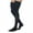 Black, variant on Sigvaris Specialty 554 Secure Men's 40-50 Closed Toe Thigh High Compression Stockings w/Silicone Band Black X4 Long Full