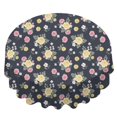 thumbnail image 2 of Pioneer Flower Floral Print Pattern Round Tablecloth 60 X 60 Inch, Wrinkle Resistant Wipeable Table Cloth for Kitchen Dining Picnic Patio Party, 2 of 6