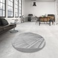 thumbnail image 4 of Ahgly Company Machine Washable Indoor Rectangle Transitional Platinum Silver Gray Area Rugs, 4' x 6', 4 of 7