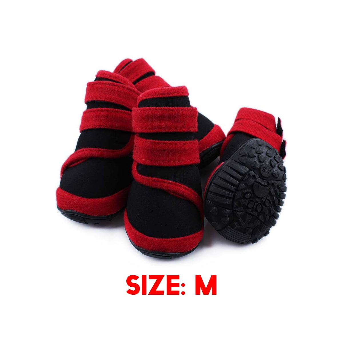 4Pcs Dog Boots Waterproof Dog Shoes Pet Rain AntiSlip Boots Outdoor