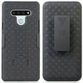 thumbnail image 2 of Case with Clip for LG Stylo 6, Nakedcellphone [Black Tread] Kickstand Cover with [Rotating/Ratchet] Belt Hip Holster Holder Combo for LG Stylo 6, 2 of 10