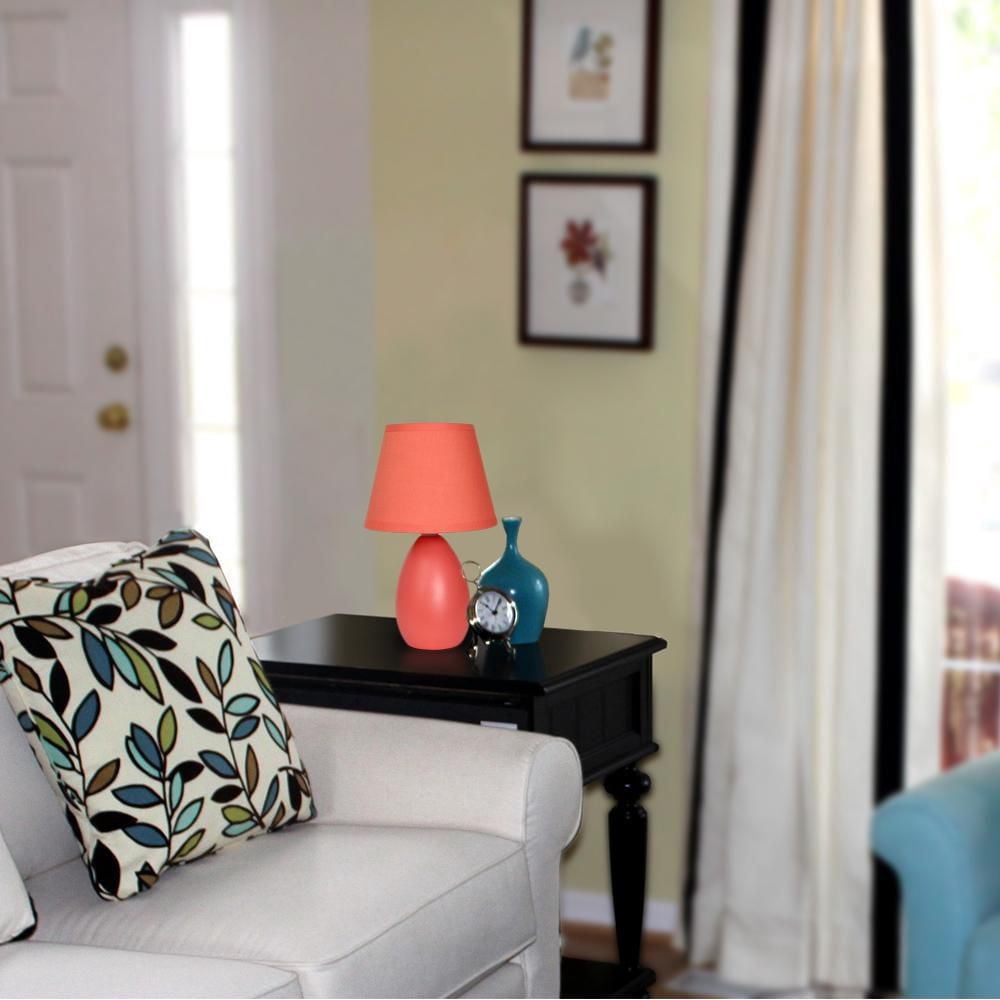 Simple Conceptions Mini Oeuf Ovale Lampe de Table en Céramique