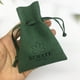 thumbnail image 5 of 100 Uds. Bolsas de joyería de terciopelo con diseño de logotipo personalizado, embalaje para pequeñas empresas, pendientes de anillo de microfibra con cordón, bolsas de regalo para dulces, 5 of 5