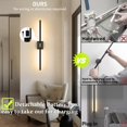 thumbnail image 3 of Apliques de Pared iThird Recargables 80 cm Batería 10000mAh Negro Juego de 2, 3 of 9