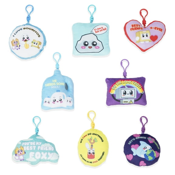 Lankybox Mystery Clip on Mini Plush One Pack Official Merchandise for Ages 3 and up, 4 Inches Tall, 1 of 8 Styles