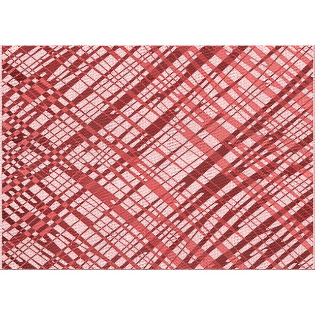 Ahgly Company Machine Washable Indoor Rectangle Transitional Pastel Pink Area Rugs, 8' x 12'