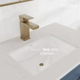 thumbnail image 6 of Eviva Curio 30"W x 18"D Dark Blue Bathroom Vanity with White Carrara Quartz Countertop and Undermount Porcelain Sink, 6 of 11