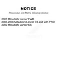 thumbnail image 2 of Transit Auto Front Wheel Bearing Suspension Lower Ball Joint Outer Inner Tie Rod End and Sway Bar Stabilizer Link Kit (10Pc) for Car Mitsubishi Lancer - Left Right Side (Driver Passenger) K7T-107900, 2 of 10