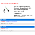 thumbnail image 2 of Deck Lid / Lift Gate Ajar Switch Connector - Compatible with 2021 - 2022 Ford Mustang Mach-E, 2 of 2