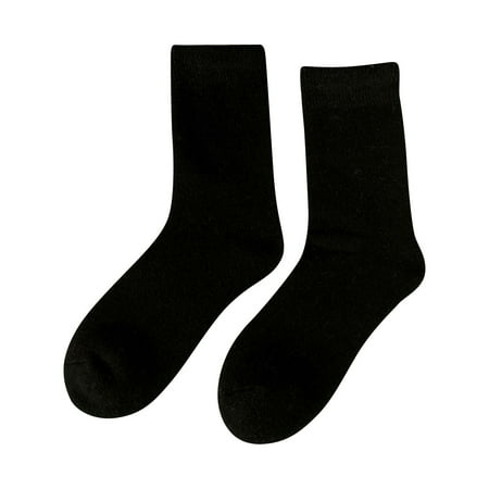 

BELLZELY Compression Socks for Women Clearance Winter Men Plush Thick Terry Thermal Socks Middle Tube Cashmere Wool Socks