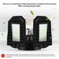 thumbnail image 2 of Redempat LED Garage Light 120W Garage Light 15000LM LED Garage Lights with 4+1 Multi-Position Panels Deformable E26/E27 Garage Lighting, 2 of 6
