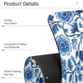 thumbnail image 4 of Yayeee Faucet Mat for Kitchen Sink 14.7" Diatomite Long Splash Guard Pad, Blue Floral Pattern, 2 Pack, 4 of 7