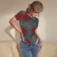 thumbnail image 3 of Balery Ladybug Body de cuello redondo de manga corta para mujer Tops de manga corta Tops básicos-Medium, 3 of 7