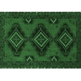 thumbnail image 1 of Ahgly Company Indoor Rectangle Persian Emerald Green Traditional Area Rugs, 8' x 12', 1 of 4