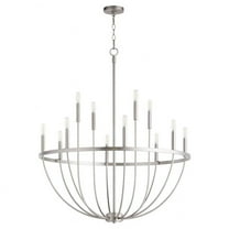 12 Light Chandelier-40 inches Tall and 34 inches Wide-Satin Nickel Finish Bailey Street Home 183-Bel-5054803