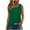 Army Green, variant on AherBiu Camisole Tops for Women Square Neck Wide Strap Summer Casual Ruched Loose Tank Tops Sleeveless Tshirts