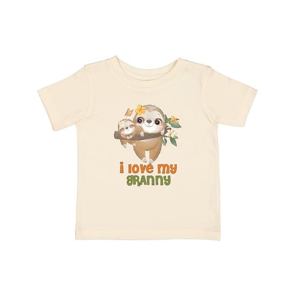 Inktastic Sloth I Love My Granny Boys or Girls Baby T-Shirt