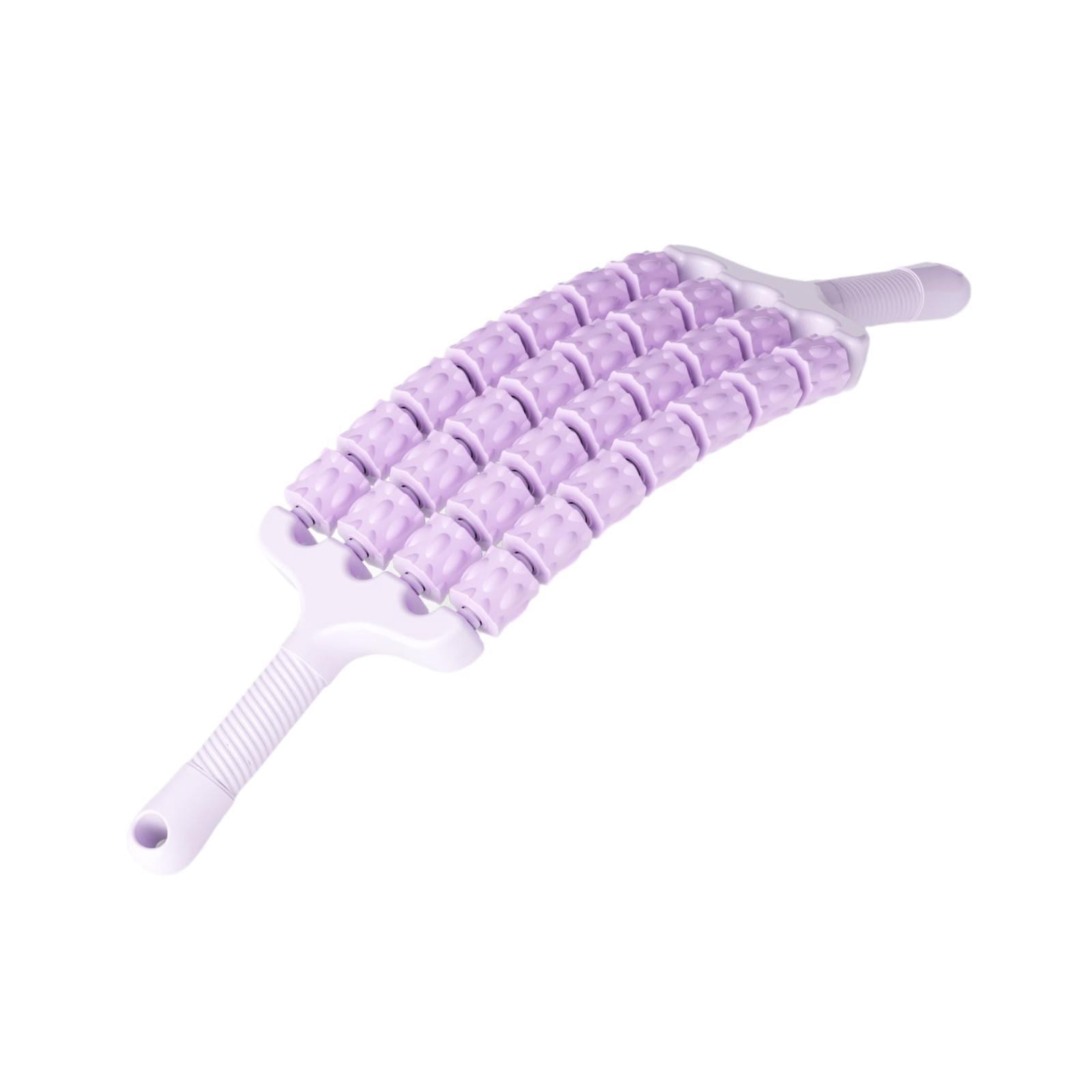 Dualoai Massage Roller Stick Body Muscle Relaxation for Exercise Outdoor Indoor Back Purple