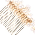 thumbnail image 3 of unbranded 1Set Decorative Wedding Hair Comb Bridal Headpiece Metal Hair Accessories in Gold, 3 of 6