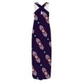 thumbnail image 3 of Robe à Manches Longues Femme Décontractée Col en V Sans Manches Imprimée Ample Gilet Robe Maxi Longue + Poche Robe Maxi Longue pour Femme Robe à Manches Longues pour Femme, 3 of 6
