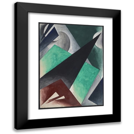 Lyubov Popova 11x14 Black Modern Framed Museum Art Print Titled - Painterly Architectonic (1918)