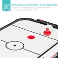 thumbnail image 6 of Best Choice Products 40in Air Hockey Arcade Table w/ 100V Motor, Electric Fan, 2 Strikers, 2 Pucks - Blue/White Arcade, 6 of 7
