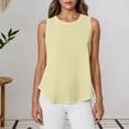 thumbnail image 2 of Tanghaowl Tank Tops for Women, Women's Tanks & for Everyday Wear Stylish Versatile Tops Ideal for Casual Occasions Comfort Fit Sleeveless Shirts for Women Yellow XL, 2 of 5