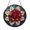 Acrylic 3.5 Inch, variant on Stained Glass Floral Mandala Suncatcher with Rose Inspired Circular Design, Decorative Window Art Panel