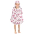 thumbnail image 7 of joogoo Butterflies Roses Bows Kids Hooded Beach Towel Baby Bath Towel 23.5"x50", 7 of 7