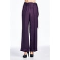 thumbnail image 1 of Larry Levine Side Tie Pants - Aubergine Purple - 10, 1 of 3