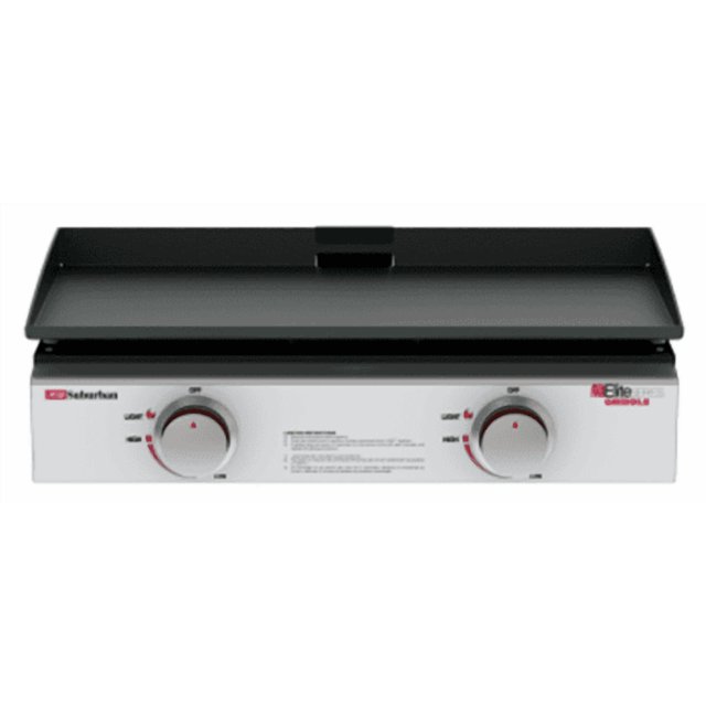 Suburban Mfg Griddle 4063A Elite Series; For Outdoor Use; Rectangular; Stainless Steel Control Panel; Dual Burner; 9500 BTU Left And Right Burner; Piezo Ignition