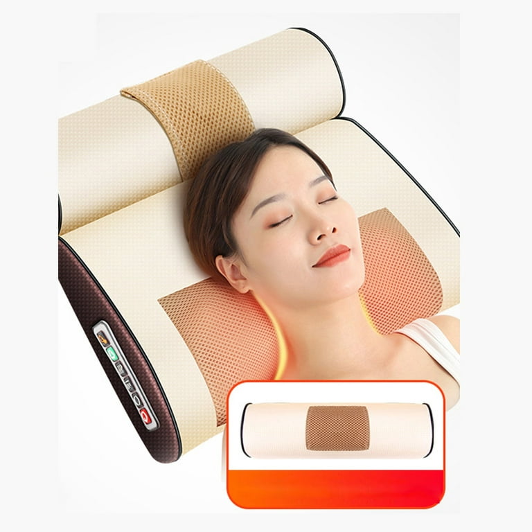Shoulder Neck Back Massage Cushion Multi-functional Electric Kneading Hot  Compress Massage Pillow Lumbar Pillow Massager Tool