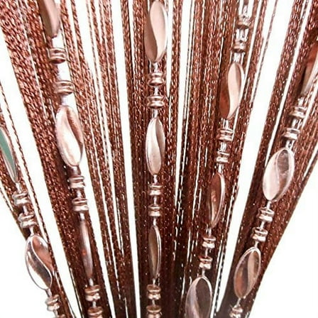 ZiDeTang Beaded Door Curtain Tassel Divider Color Brown