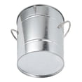 thumbnail image 7 of galvanized sheet and plastic composite ice bucket, bar accessories, ice bucket round with ice shovel galvanized sheet plastic beer chiller bar home 19.5x20.5x16cm easy to clean silver, 7 of 7