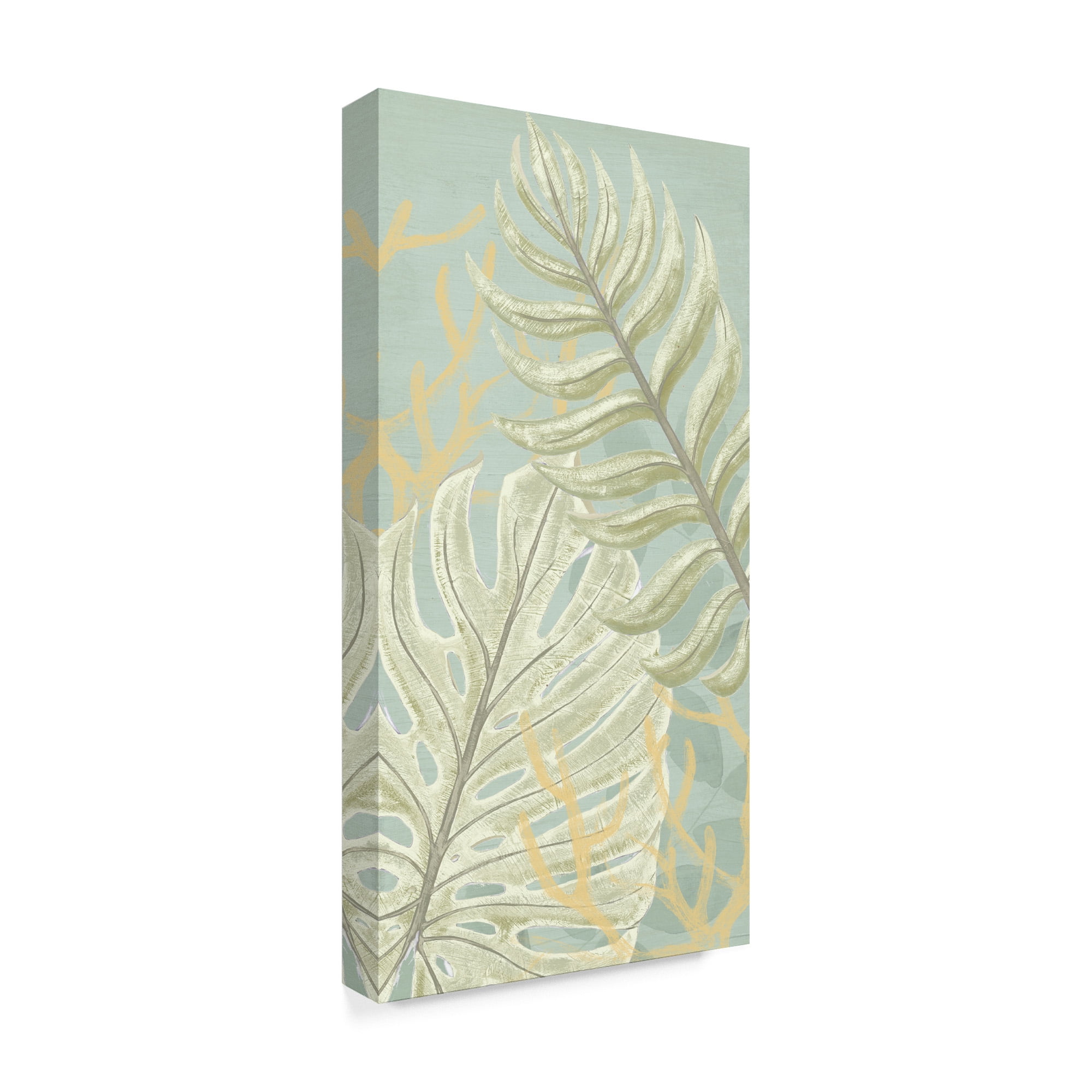 Trademark Fine Art 'Palm And Coral Panel I' Canvas Art by June Erica Vess