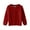 B8473 Red, variant on Bysome Toddler Girls Coat Baby Boy Solid Knit Sweater Round Neck Long Sleeve Pullover Sweatshirt Fall Winter Clothes Long Sleeve Cute Print Kids Coat Black Size 12-18 Months