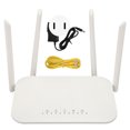 thumbnail image 1 of Enrutador LC117 4G LTE CPE con ranura para tarjeta SIM 300Mbps Cat4 4 antenas Punto de acceso WiFi móvil desbloqueado para Europa Asia África 100-240V Enchufe de EE. UU., 1 of 1