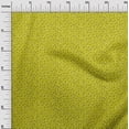 thumbnail image 2 of oneOone Cotton Cambric Lime Green Fabric Leaves,Floral & Triangle Geometric Sewing Material Print Fabric By The Yard 42 Inch Wide, 2 of 4